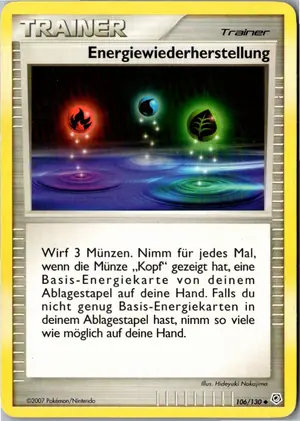 Pokémon-Karte Energiewiederherstellung 106/130 Diamant & Perl