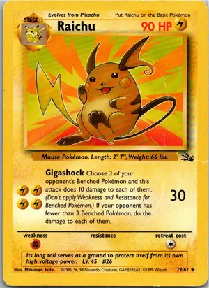 Raichu Exemplar 10,95 €