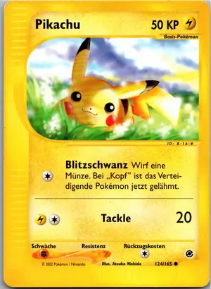 Pokémon-Karte Pikachu 124/165 Expedition