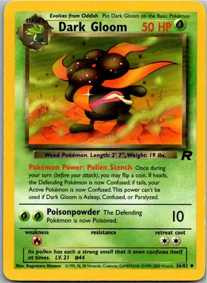 Pokémon-Karte Dark Gloom Dunkles Duflor 36/82 Team Rocket