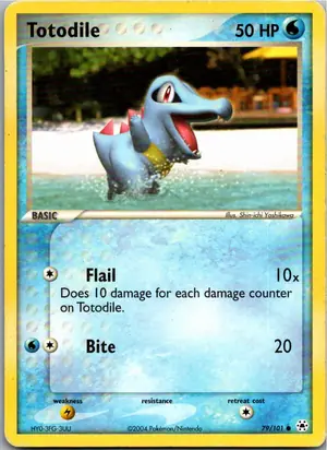 Pokémon-Karte Totodile Karnimani 79/101 Hidden Legends
