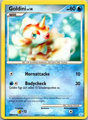 Pokémon-Karte Goldini 84/130 Diamant & Perl