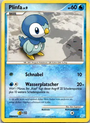 Pokémon-Karte Plinfa 93/130 Diamant & Perl