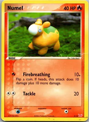 Pokémon-Karte Numel Camaub 5/10 EX trainer Kit (Latias)
