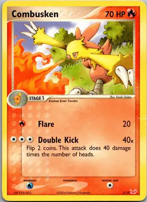 Pokémon-Karte Combusken Jungglut 2/10 EX trainer Kit (Latias)