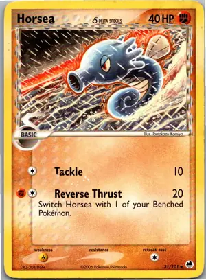 Pokémon-Karte Horsea δ Seeper 31/101 EX Dragon Frontiers