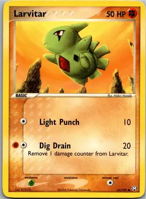Pokémon-Karte Larvitar 63/109 Team Rocket Returns