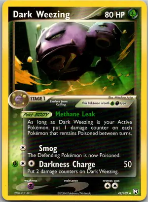 Pokémon-Karte Dark Weezing 42/109 Team Rocket Returns