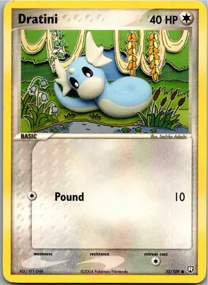 Pokémon-Karte Dratini 52/109 Team Rocket Returns