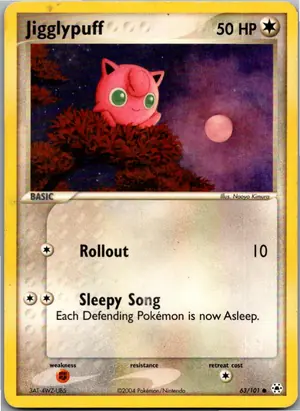 Pokémon-Karte Jigglypuff Pummeluff 63/101 Hidden Legends