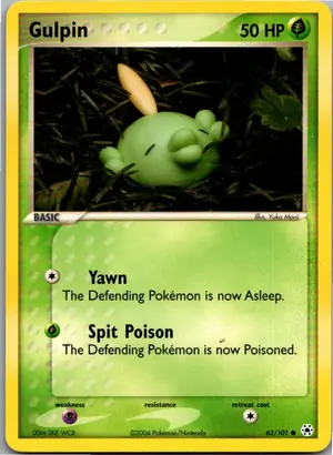 Pokémon-Karte Gulpin Schluppuck 62/101 Hidden Legends