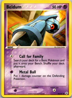Pokémon-Karte Beldum Tanhel 54/101 Hidden Legends