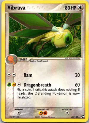 Pokémon-Karte Vibrava 40/108 EX Power Keepers