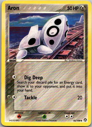 Pokémon-Karte Aron Stollunior 42/108 EX Power Keepers