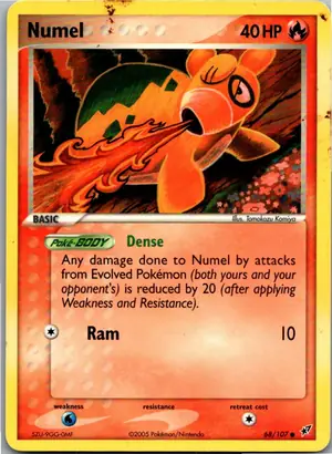 Pokémon-Karte Numel Camaub 68/107 EX Deoxys
