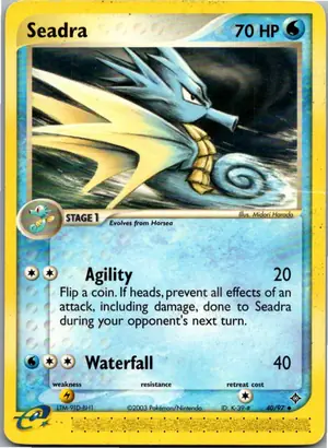 Pokémon-Karte Seadra Seemon 40/97 EX Drache