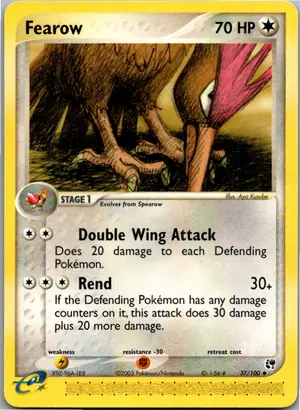 Pokémon-Karte Fearow Ibitak 37/100 EX Sandsturm