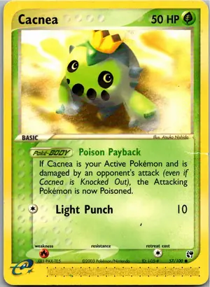 Pokémon-Karte Cacnea Tuska 57/100 EX Sandsturm