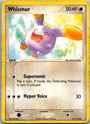 Pokémon-Karte Whismur Flurmel 69/100 EX Crystal Guardians