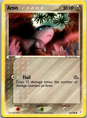 Pokémon-Karte Aron Stollunior 44/100 EX Crystal Guardians