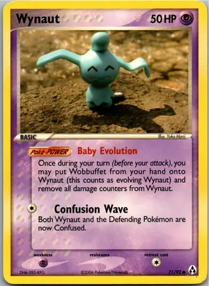 Pokémon-Karte Wynaut Isso 71/92 EX Legend Maker