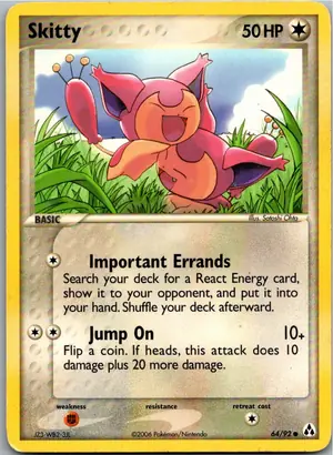Pokémon-Karte Skitty Eneco 64/92 EX Legend Maker