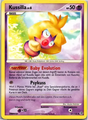 Pokémon-Karte Kussilla 67/132 Rätselhafte Wunder