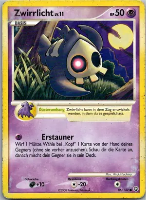 Pokémon-Karte Zwirrlicht 86/132 Rätselhafte Wunder
