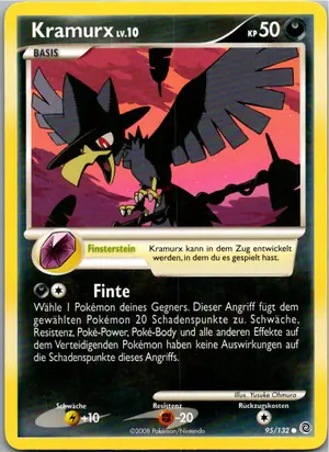 Pokémon-Karte Kramurx 95/132 Rätselhafte Wunder