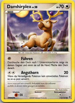 Pokémon-Karte Damhirplex 113/132 Rätselhafte Wunder
