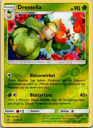 Pokémon-Karte Dressella 5/145 Stunde der Wächter