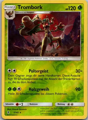 Pokémon-Karte Trombork 7/145 Stunde der Wächter