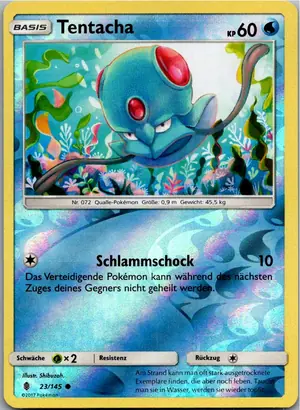 Pokémon-Karte Tentacha 23/145 Stunde der Wächter