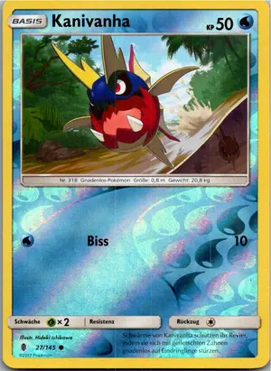 Pokémon-Karte Kanivanha 27/145 Stunde der Wächter