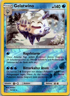 Pokémon-Karte Gelatwino 35/145 Stunde der Wächter