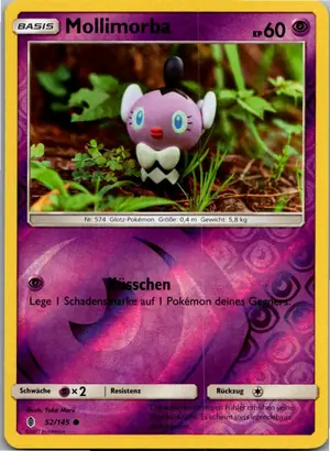 Pokémon-Karte Mollimorba 52/145 Stunde der Wächter