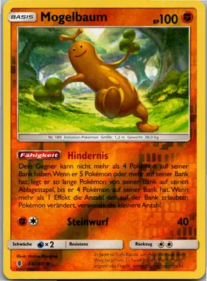 Pokémon-Karte Mogelbaum 66/145 Stunde der Wächter