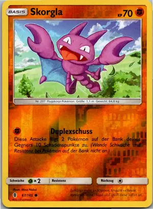 Pokémon-Karte Skorgla 67/145 Stunde der Wächter