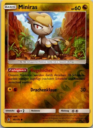 Pokémon-Karte Miniras 98/145 Stunde der Wächter