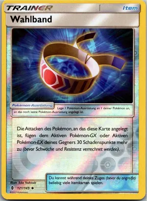 Pokémon-Karte Wahlband 121/145 Stunde der Wächter