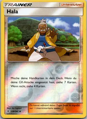 Pokémon-Karte Hala 126/145 Stunde der Wächter