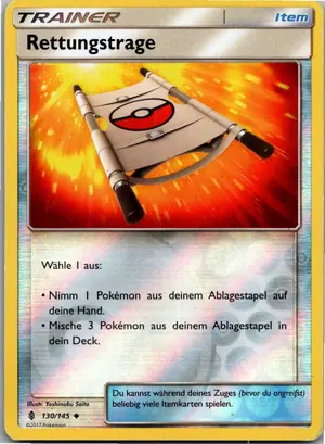 Pokémon-Karte Rettungstrage 130/145 Stunde der Wächter
