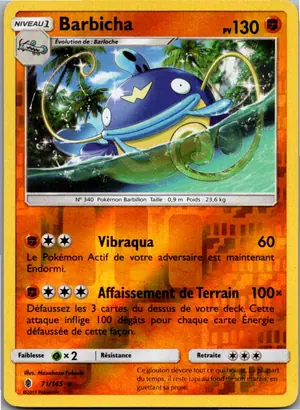 Pokémon-Karte Whiscash Welsar 71/145 Stunde der Wächter