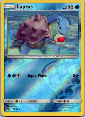 Pokémon-Karte Lapras 17/68 Verborgenes Schicksal
