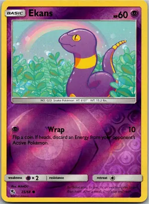 Pokémon-Karte Ekans Rettan 25/68 Verborgenes Schicksal