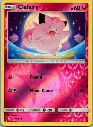 Pokémon-Karte Clefairy Piepi 39/68 Verborgenes Schicksal