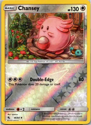 Pokémon-Karte Chansey Chaneira 46/68 Verborgenes Schicksal