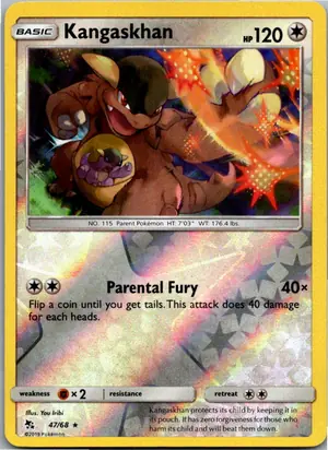 Pokémon-Karte Kangaskhan Kangama 47/68 Verborgenes Schicksal