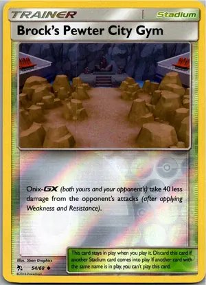 Pokémon-Karte Brock’s Pewter City Gym 54/68 Verborgenes Schicksal