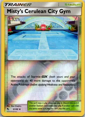 Pokémon-Karte Misty’s Cerulean City Gym 61/68 Verborgenes Schicksal